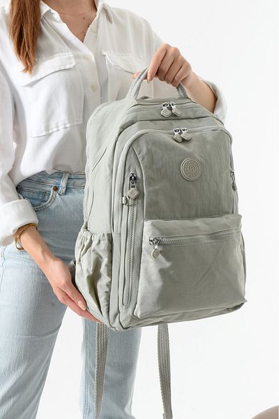 Çanta Sepetim Waterproof Imported Crinkle Fabric School Business and Travel Backpack with Laptop Compartment