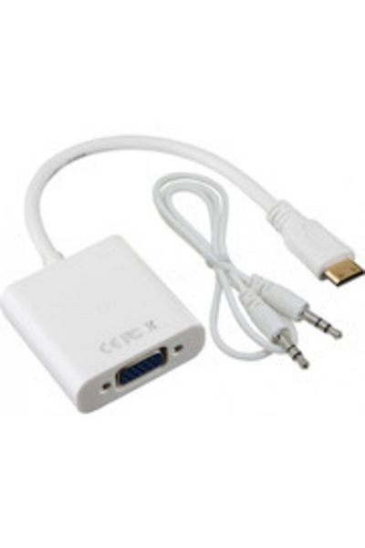 nelbo High quality mini HDMI - VGA adapter, audio cable included