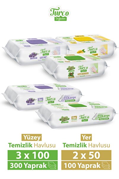 Turco Doğadan Pratik Temizlik Turco Doğadan Pratik Yüzey Temizlik Havlusu 3x1...