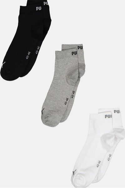 Puma جوارب رجالية، 3 أزواج، متعددة الألوان