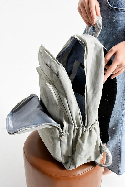 Çanta Sepetim Waterproof Imported Crinkle Fabric School Business and Travel Backpack with Laptop Compartment