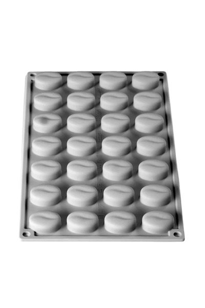 Pavoni Forma din silicon pentru monoportii, boabe de cafea, Mini Coffee by Fabrizio Fiorani , 28 cavitati