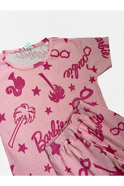 Pajama Shop Girls' Cotton Star Pattern Short Sleeve Thin Shorts Summer Pajamas Set