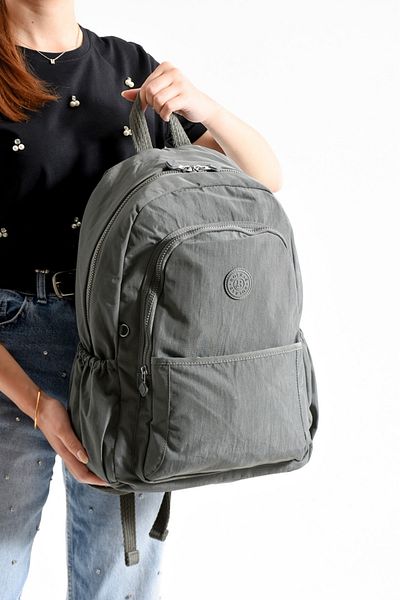 Çanta Sepetim Waterproof Imported Crinkle Fabric School Business and Travel Backpack with Laptop Compartment