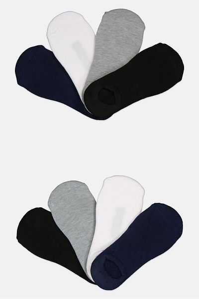 Ben Sherman Men 8 Pairs Brand Logo No Show Cut Socks, Multicolor