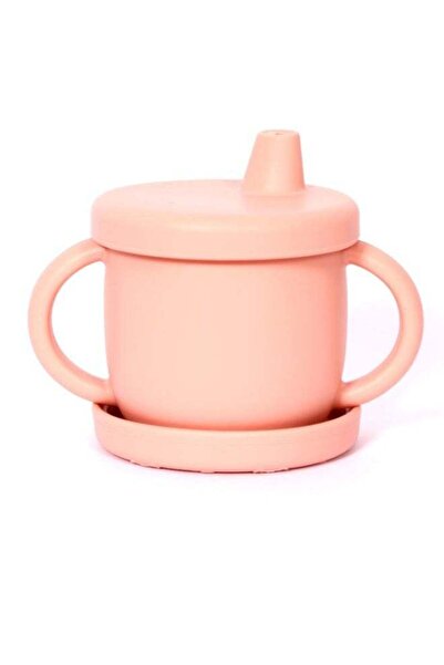 Mommy's Bliss كوب تدريب للأطفال من السيليكون باللون الوردي (قطعة واحدة)، خالٍ...
