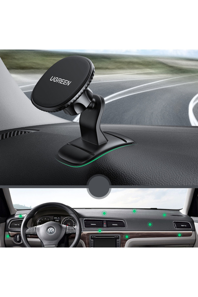 Ugreen Magnetyczny uchwyt samochodowy na telefon samoprzylepny do deski rozdzielczej czarny