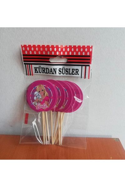 AKTEZ-EL 10 Pieces 3 Packs Barbie Themed Toothpicks