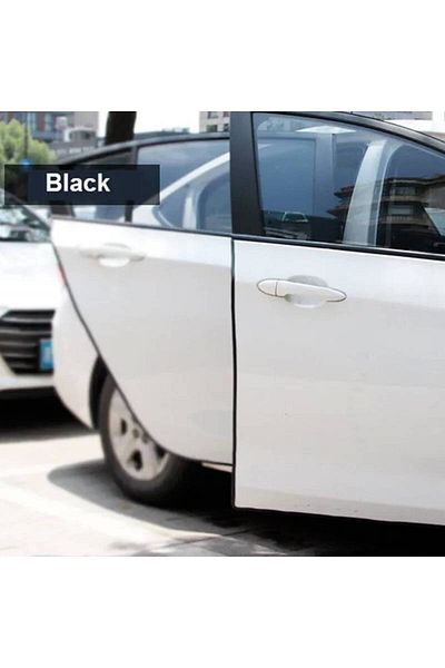 BGRJ Automotive Black car door protection strip, metal insert
