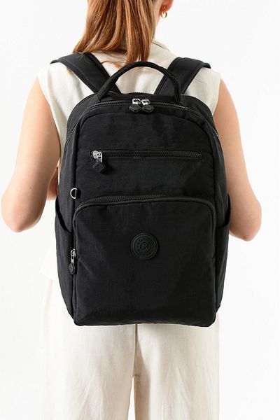 Çanta Sepetim Crinkle Fabric Water Resistant Large Size Clinker School Bag Backpack/Laptop Travel