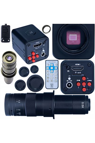 Rosfix MICROSCOP DIGITAL CU MĂRIRE 180X, CAMERĂ Norma Black PRO HDMI 1080P 2 ÎN 1