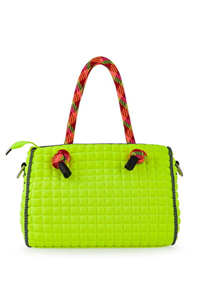 Bilik Deri Scuba Yellow Women's Handbag Speedy-M
