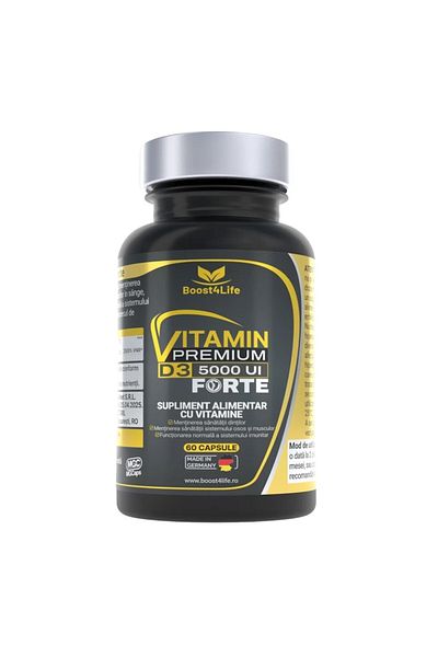 Boost4Life Food supplement, Vitamin PREMIUM D3, 5000 IU, Boost4Life, MGCaps®, 60 capsules