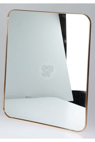 Koopman Decorative Rectangular Mirror with Gold Frame