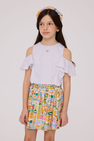 Tyess Girl White Blouse
