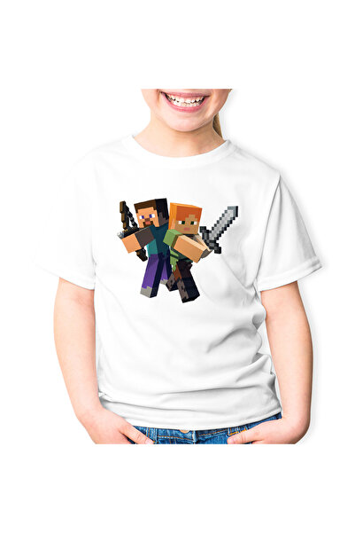 OEM Tricou copii Steve Alex Fight Minecraft