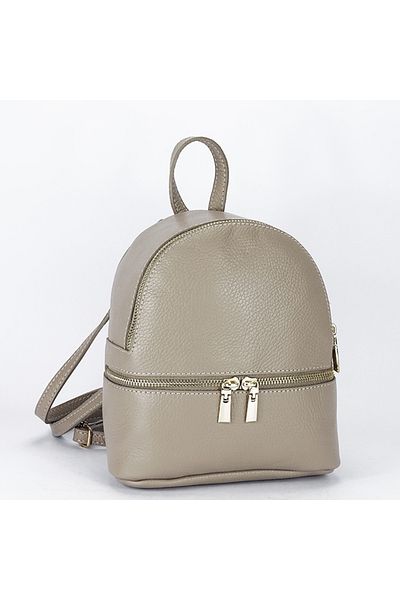 SOFILINE Small Backpack Made Of Beige Taupe Leather Ana 122