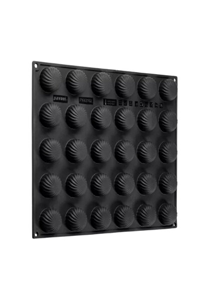 Pavoni Силиконова форма, Pavoflex Caleidon, 30 гнезда, Ø40x20 мм