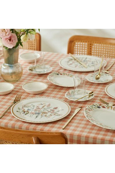 Bella Maison Flores Porcelain 26 Piece Breakfast Set for 6 People