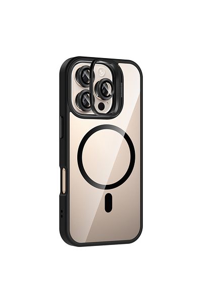 GRABONO iPhone 14 Pro Max Case Lens Protection Hard Tpu+Pc Transparent Can Be Used as a Gift and Stand