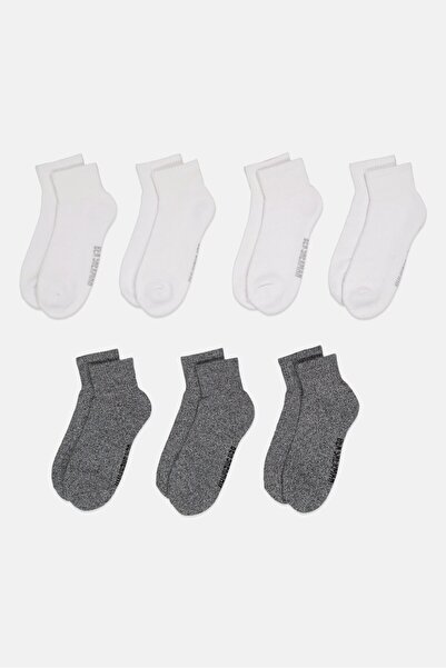 Ben Sherman Men 7 Pairs Brand Logo Quarter Cut Socks, Multicolor