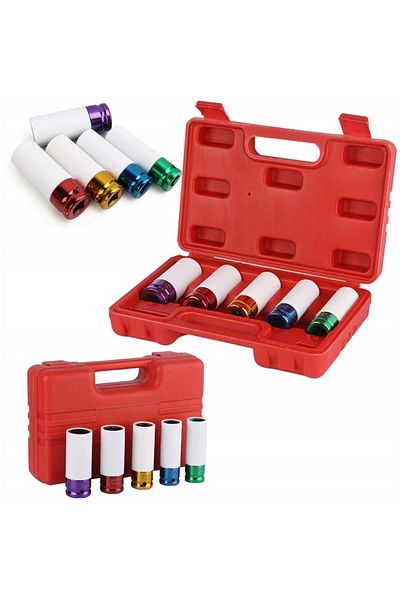 Rosfix Nasadki udarowe do felg 1/2" 15,17,19,21,22mm