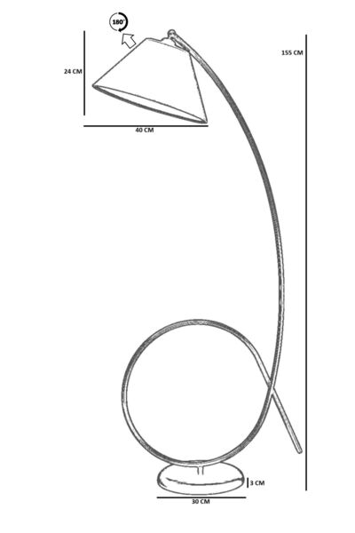 Lumexx KAYA SİYAH LAMBADER PRAMİT HASIR SİYAH ABAJURLU