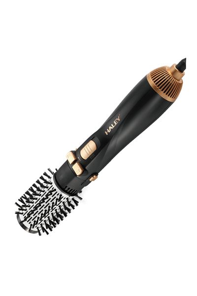 HALEY Perie rotativă 6 în 1 cu uscător, 1200 W, capete interschimbabile, 3 viteze, încălzire rapidă