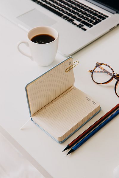 Matt Notebook 2026 Year Elastic Daily Pocket Agenda 12 Months Blue
