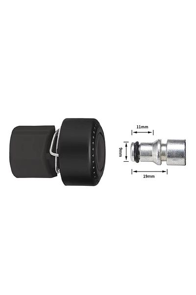 Rosfix ClickFit Nilfisk 5 Adapter M22 - Szybkozłącze do myjek | Gwint M22x1,5 | Wtyk typu Click | Czarny |