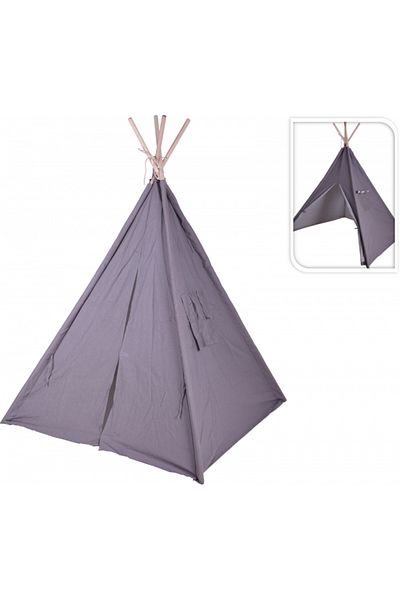 Koopman Children's teepee tent - Play and relaxation, elegant gray design