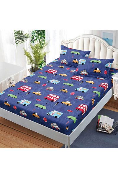 Patul Bed cover with elastic + 2 pillowcases, Pucioasa, Double bed 180x200