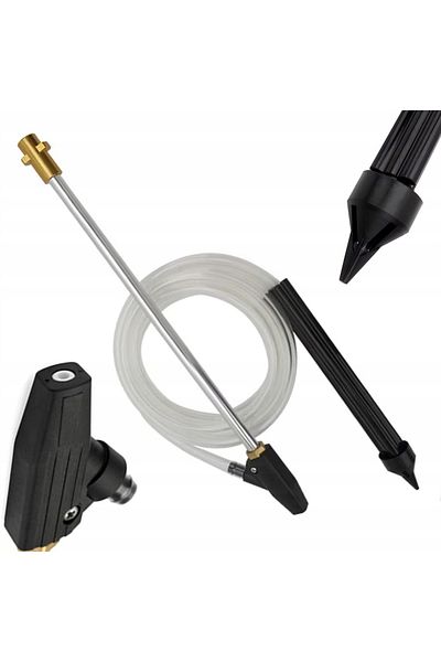 Rosfix Zestaw do piaskowania z przyłączem mosiężnym Karcher K2-K7 dysza ceramiczna wąż 3m lanca 460mm
