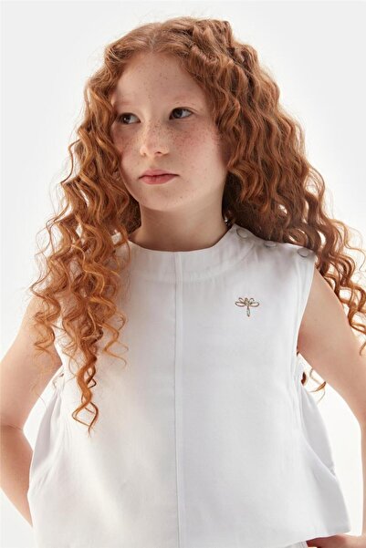 Tyess Girl White Blouse