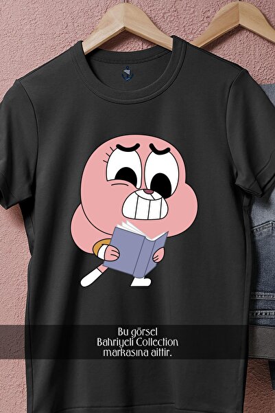 Bahriyeli Collection oversized Gumball Watterson The Mystery The Tape Σχεδιασμένο μπλουζάκι Unisex