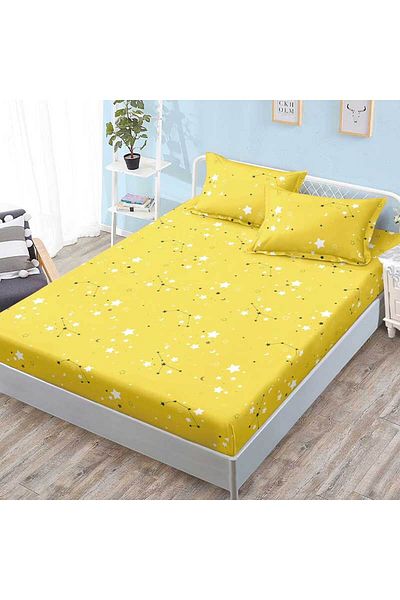 Patul Bed cover with elastic + 2 pillowcases, Pucioasa, Double bed 180x200