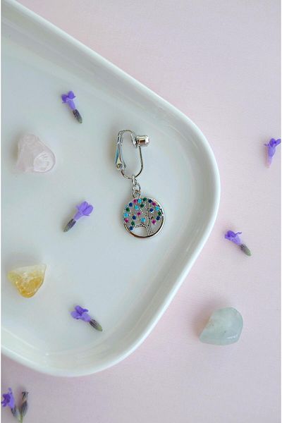 Sacce Scarves&Accessories Life Tree Figured Holeless Navel Piercing