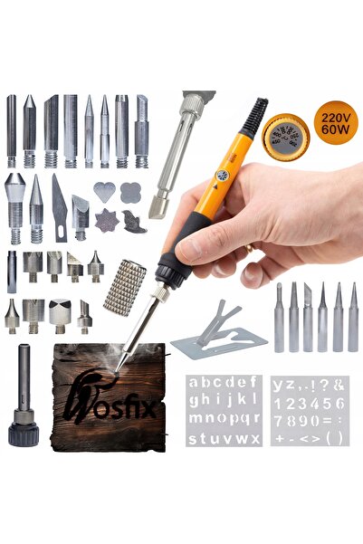 Rosfix Set Lutare Precizie 8-in-1 Electric S+ Accesorii Pirogravură 30 piese