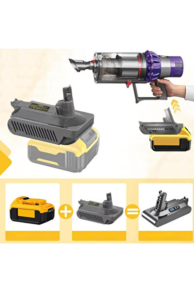 Rosfix Adapter / Konwerter akumulatora Dewalt 18/20V do Dyson V10