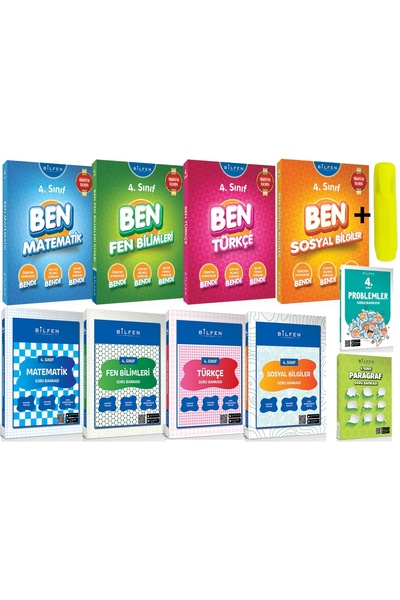 Bilfen Yayıncılık Bilfen Yayınları 4.sınıf Tüm Dersler Ben Soru Kitabı Seti 1...