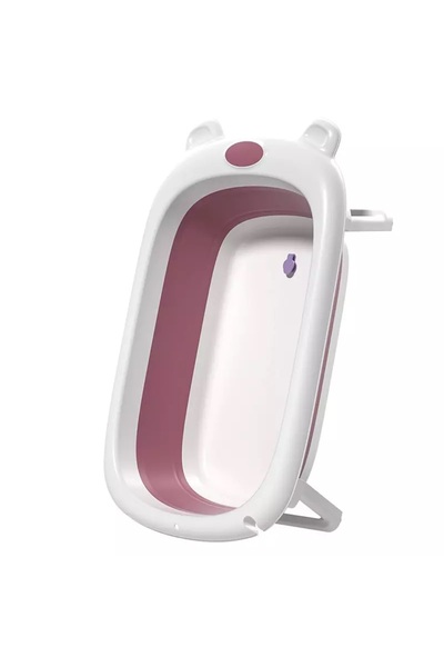 Little Mom Cadita pliabila Little Mom Bear Pink cu senzor de temperatura