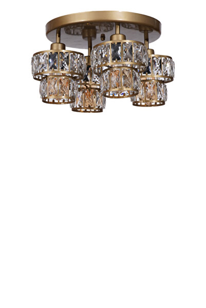 Lumexx LEO 4 LÜ TEPSİLİ ESKİTME PLAFONYER AVİZE