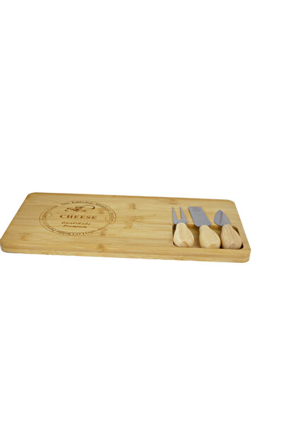 ROYALGROSS Bamboo Cheese Serving Board Set – Stylish and Functional Design wi...