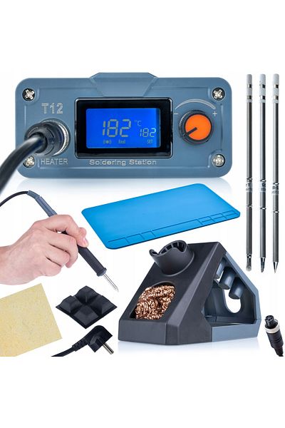 Rosfix Statie de lipit T12 Orange OLED PRO + groti T12 + Saltea siliconică