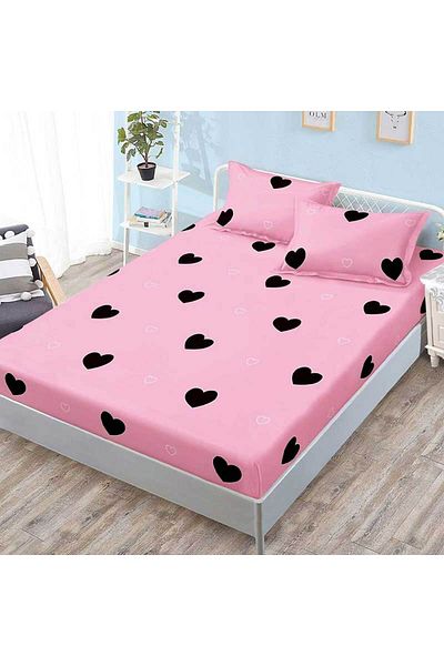 Patul Bed cover with elastic + 2 pillowcases, Pucioasa, Double bed 180x200