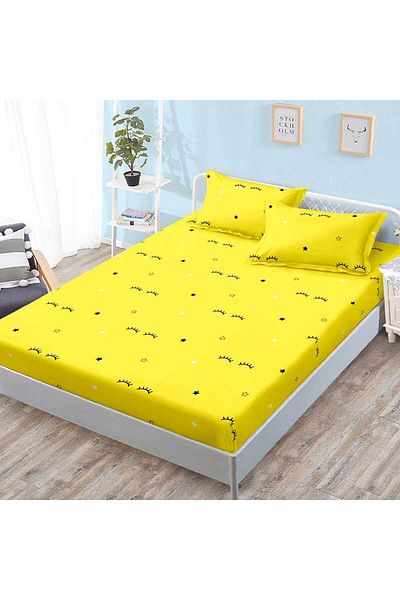 Patul Bed cover with elastic + 2 pillowcases, Pucioasa, Double bed 180x200
