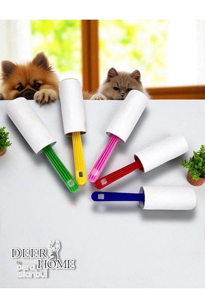 deer home by Pera İstanbul 4Pcs Lint Roller Tape Roller Cat and Dog Hair Collector Roller Clothes Cleaning
