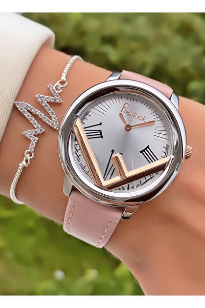 Daniel Klein Kadın Kol Saati – Pudra Deri Kordonlu, Rose Detaylı- Orijinal Za...