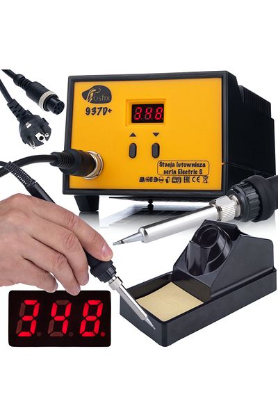 Rosfix Stacja lutownicza 937D+ 60W z wyświetlaczem LCD 200-480°C