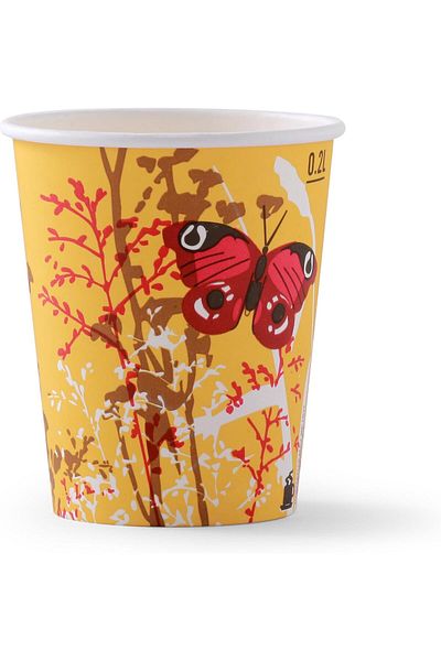 Ideal Pack Paper Cup – 7 oz – 50 PCS Disposable Drink Cups for Hot & Cold Beverages